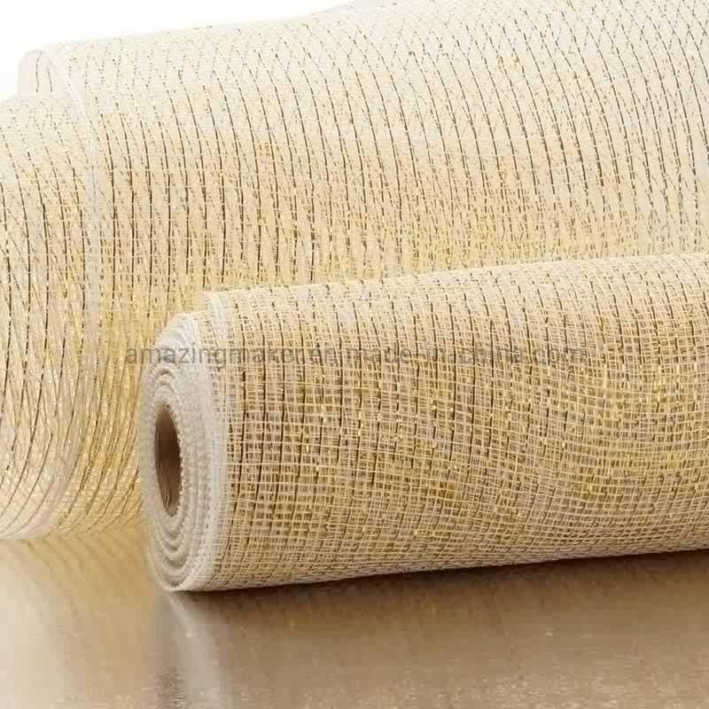 Fashion Gold Thread Metallic 10′′ Deco Mesh Netting