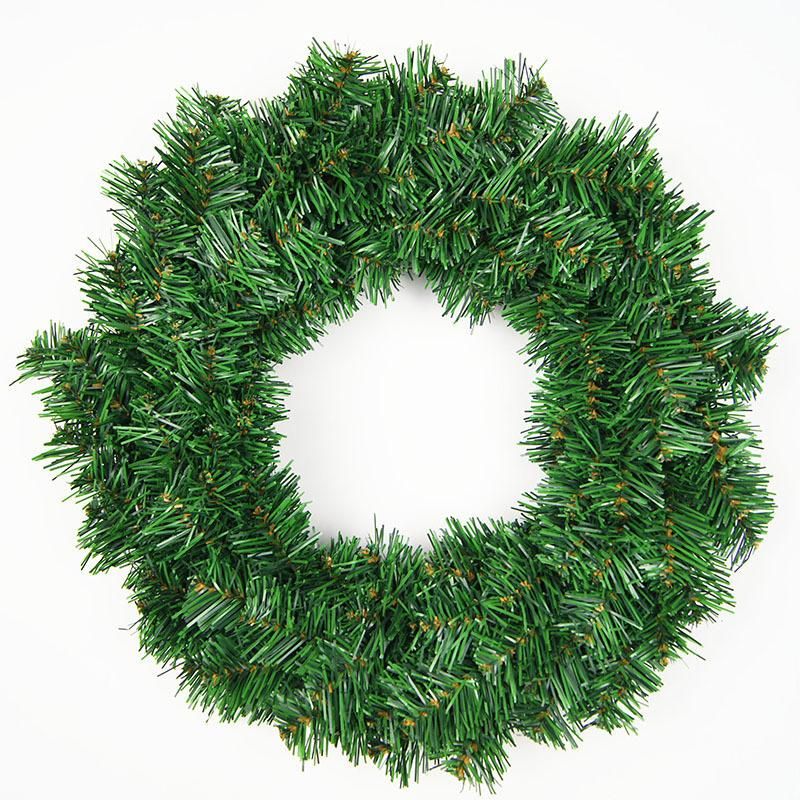 Wreath Artificial Garlands Wreaths White Decoration Tree Xmas Country Green Grass Supplies Decorative &Amp; Christmas Garland