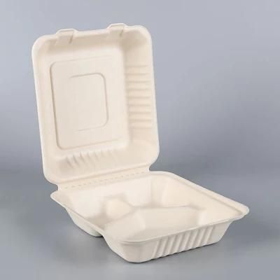 Eco Food Container Clamshell Microwave Biodegradable Compostable Food Packaging