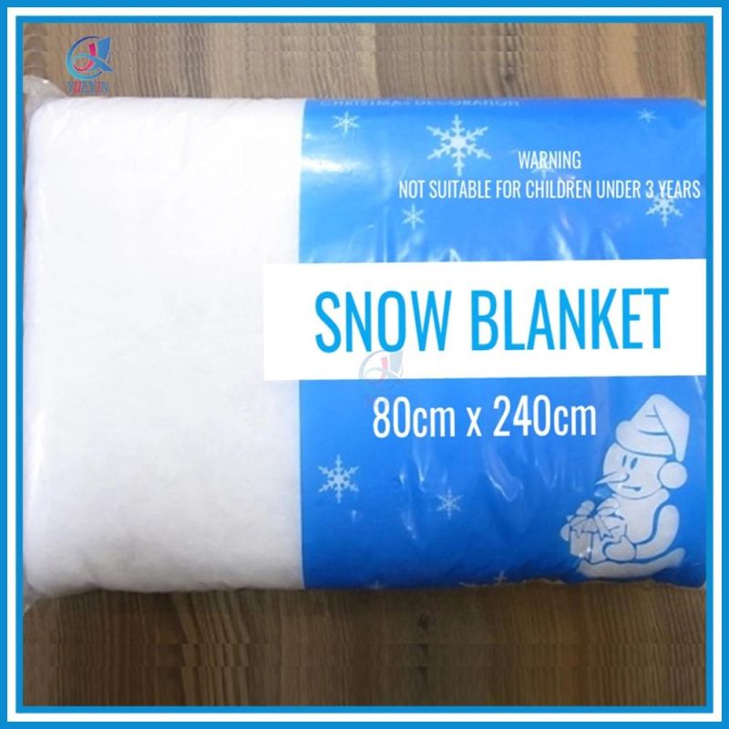 100% Polyester Artificial Snow Blanket Outdoor New Fallen Snow