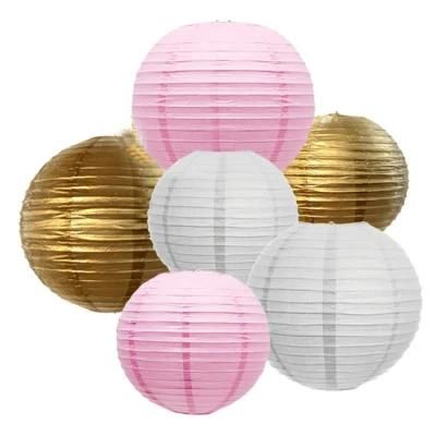 Colorful Party Festival Home Decoration Round Hanging Paper Lantern