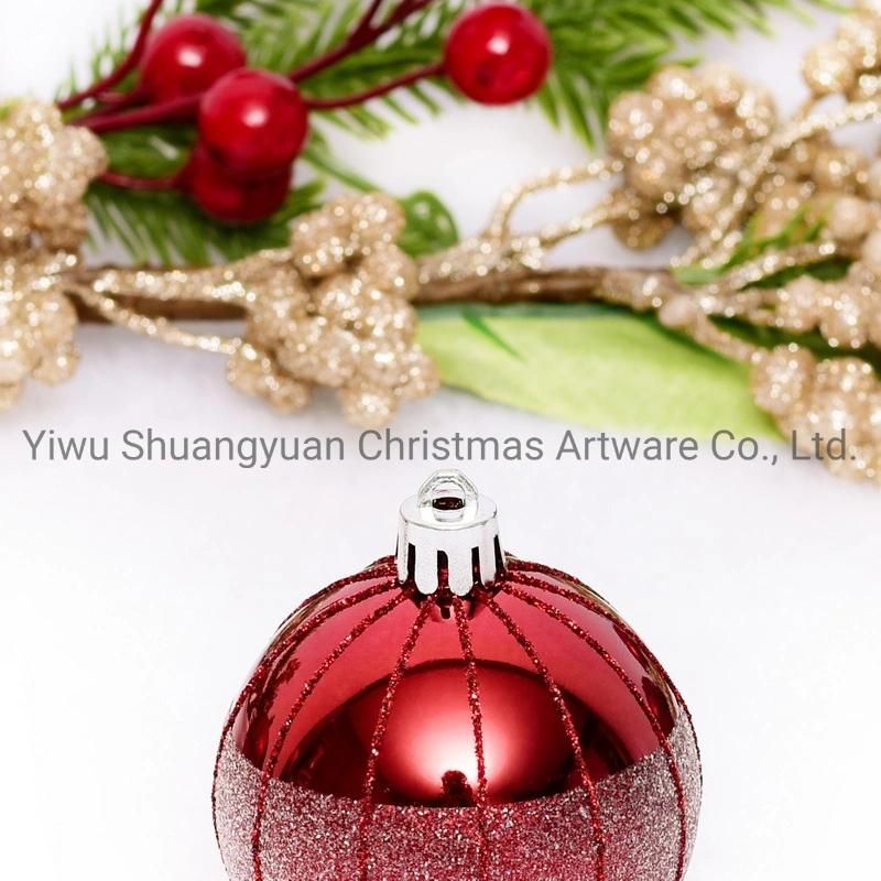 New Design Christmas Ball for Holiday Wedding Party Decoration Supplies Hook Ornament Craft Gifts