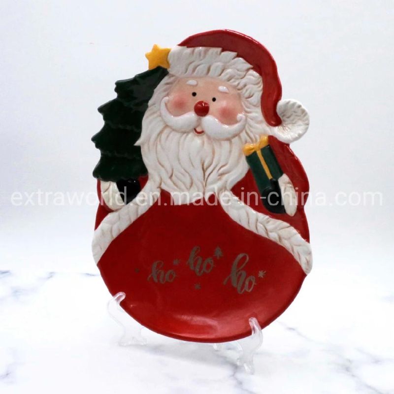 Wholesale Christmas Handmade Dinner Set Kitchenware Plate Gift