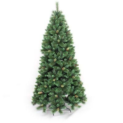 Xo2126m High Quality Intdoor Outdoor Decoration Tree 150cm Pine Needle Artificial Green Christmas Tree with Pine Cones