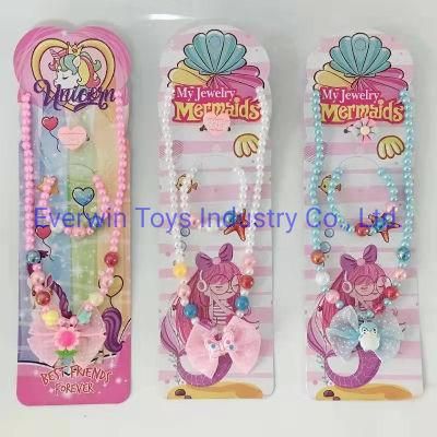 Plastic Toy Children Gift Jewelry Bracelet Necklace Finger Rings