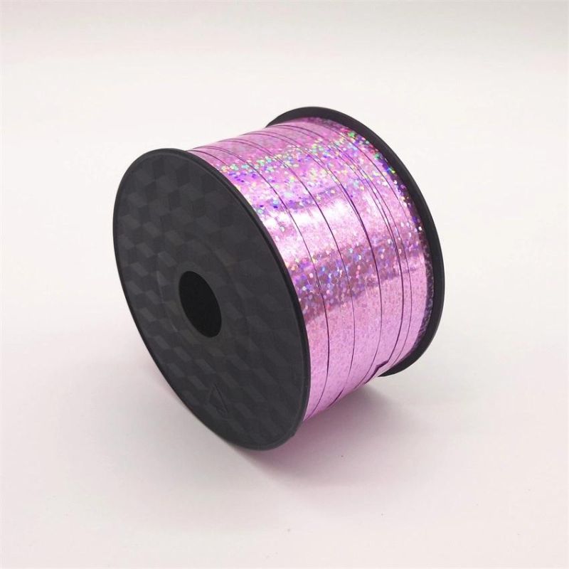 250 Yards/Roll Laser Aluminized Rainbow Film Metal Ribbon Br6005