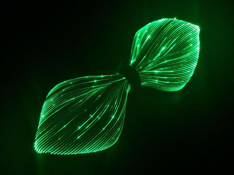 Novelty RGB LED Optical Fiber Bowknot Decoration