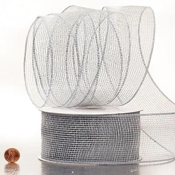 Ronmatic Crystal 2.5′′ Deco Mesh Ribbons for Wedding Ceremony