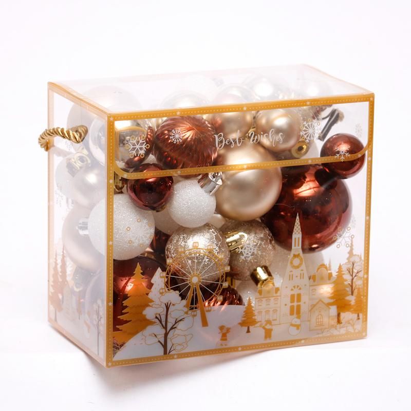 Hot Sale Well Packed 100PCS 3cm Hand Painted Christmas Plasti Ball Pack
