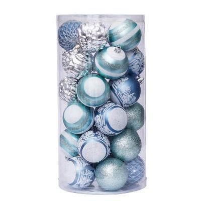 Xmas Tree Hanging Decoration Christmas Balls 6cm/30PCS Shatterproof Christmas Ball