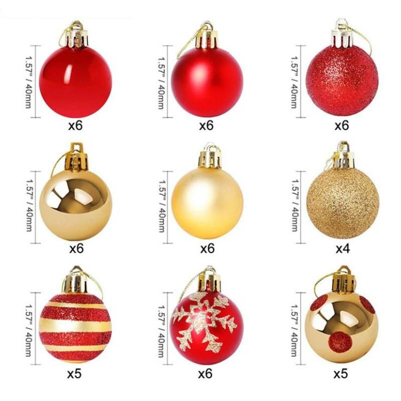 Different Shape Christmas Decoration Baubles Ball for Christmas Tree Decorative