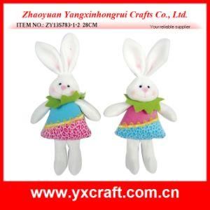 Easter Decoration (ZY13S783-1-2 28CM) Easter Plush Stuffed Rabbit Toy