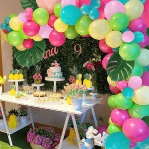 Tropical Colorful Balloon Garland Arch Kit Baby Shower Confetti Balloon