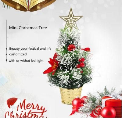 Christmas Decoration White Artificial Mini Christmas Tree Set