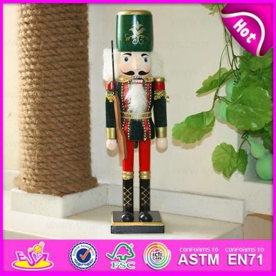 2015 Funny Wooden Nutcracker for Christmas Gift, Cheap Bulk Wooden Toy Christmas Gift, Best Sale Christmas Gift Wholesale W02A044c