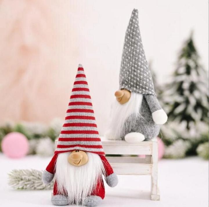 Handmade Christmas Decoration Toys Plush Gnome Decorative Fabric Doll