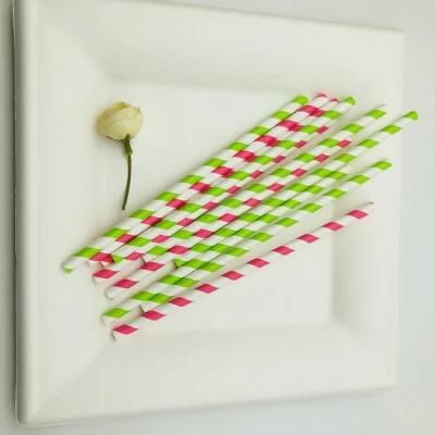 Paper Straw in colorful Decorated Paper Straw with 500PCS Per Bag