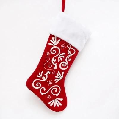Wholesale Good Price Luxury Style Us Trend Red Color Christmas Gift Stocking