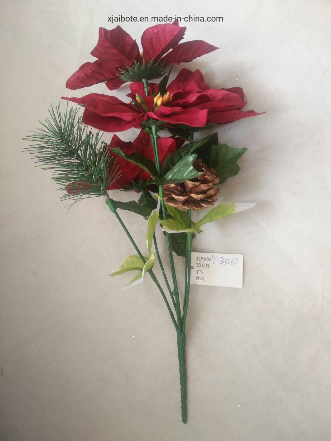 Artificial New Design Artificial Flower for Christmas Decoration