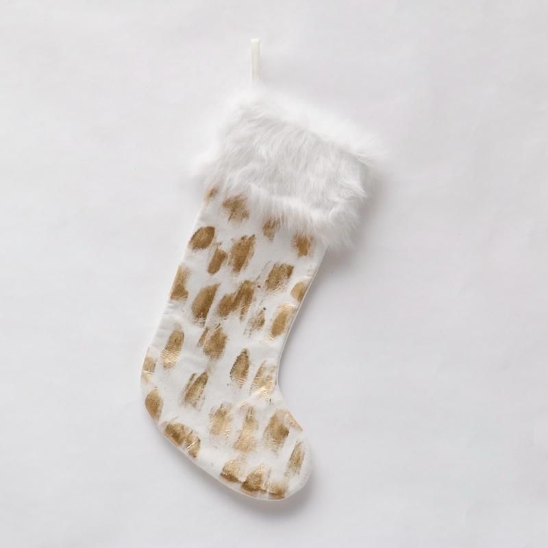 Best Selling Europe Classical Plazz Style High Quality Christmas Stocking
