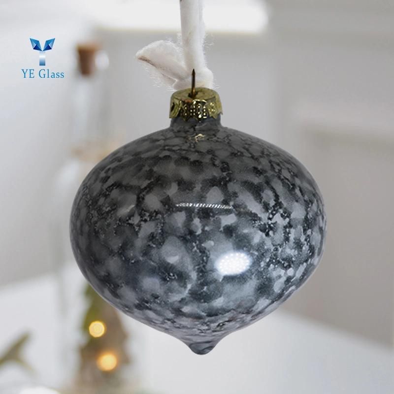 Hot Selling Christmas Tree Ornament Hand Made Painted Glass Christmas Balls