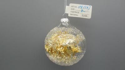 2022 Clear Christmas Glass Ornament for Holiday Decoration