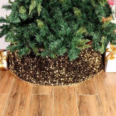 2020 New Foreign Trade Pearl Tree Skirt Sequined Tree Skirt Christmas Tree Bottom Skirt Christmas Decorations