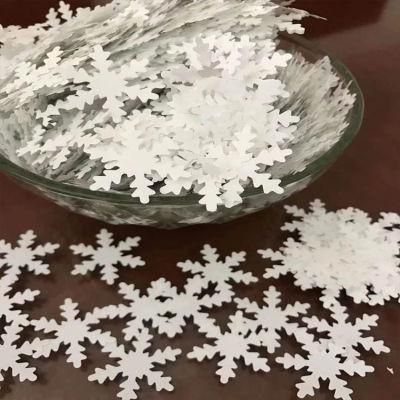 Foil Glitter Custom Shape Christmas Decoration Table Confetti Crown Snowflake Christmas Tree Butterfly Pouch Paper Tissue Confetti