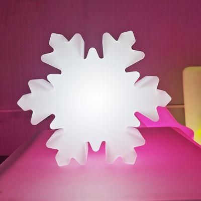 16 Colors Change Desk Lamp Decoration Lamp Night Light with USB Charge Snowflake Lights for Garden Home Bedroom Party Wedding