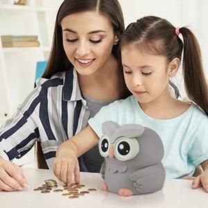 Plastic Digital Coin Bank for Kid′s Gift with CE RoHS