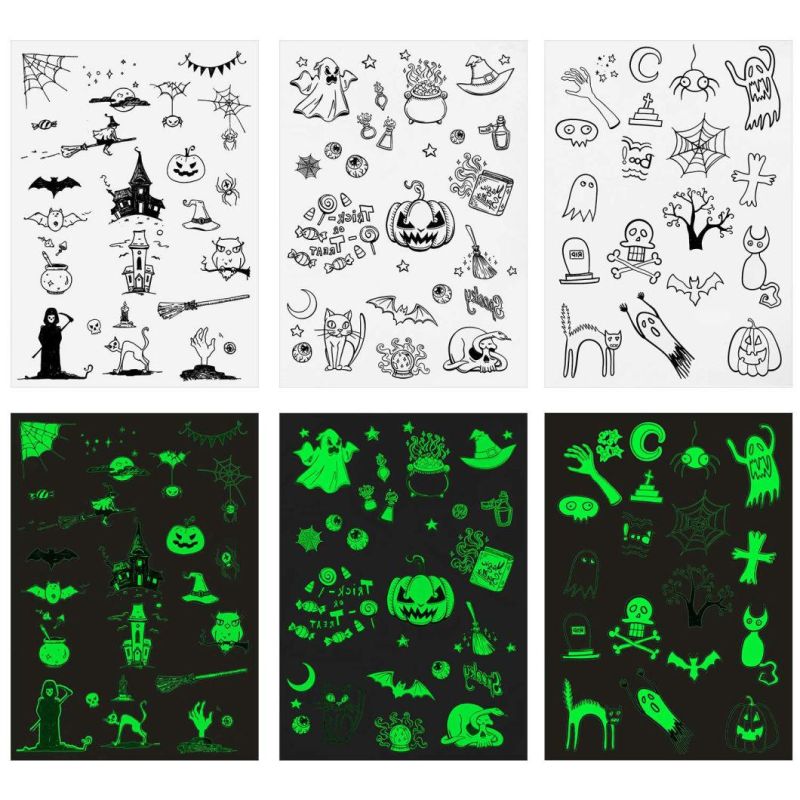 Glow in The Dark Stickers for Halloween Party