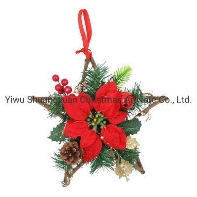 Star Shape Hanging Rattan Ornaments Christmas Decorations Christmas Tree Ornaments