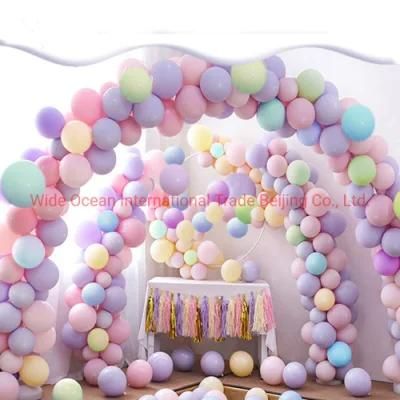 Wholesale Macaroon Pastel Warm Color Decoration Helium Globos Happy Birthday Party Balloon