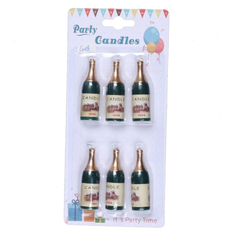 High Quality Wine Bottle Shape Birthday Candle for Parties