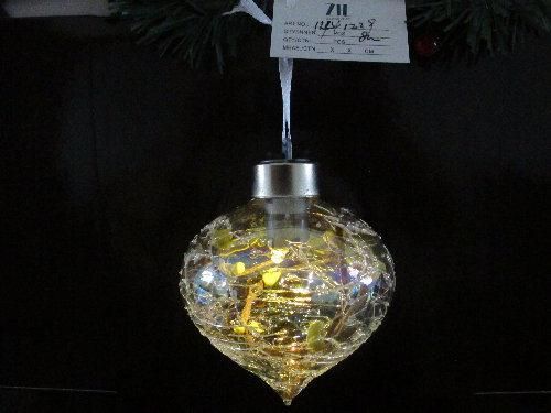 Christmas Glass Ball with LED Light