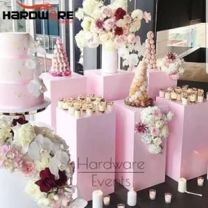 Rectangle Solid Wedding Event Decorate Acrylic Flower Stands