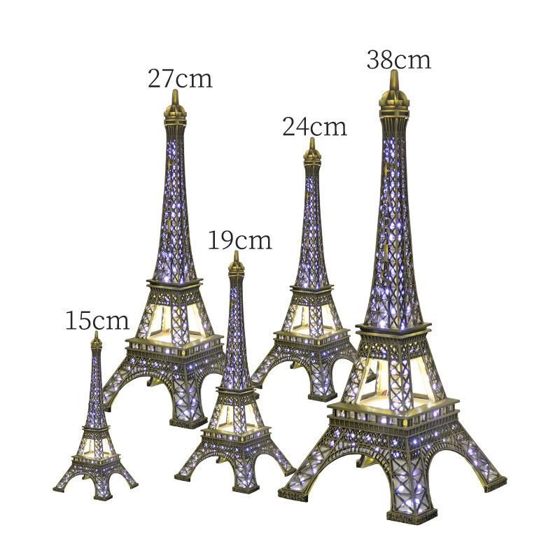 Factory Price LED Glowing Eiffel Tower Bulk Wholesale Craft Gift