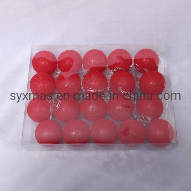 Christmas LED Light String with Ball Decorations