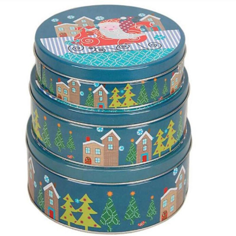 Cookies Biscuits Christmas Tin Can