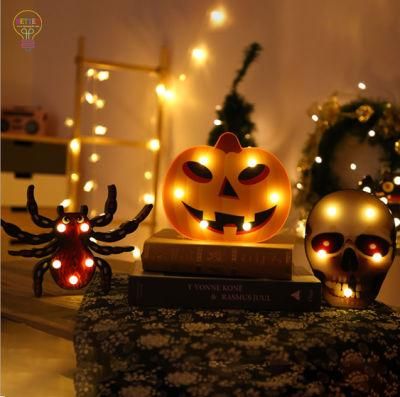 LED Halloween Lights Pumpkin Bat Ghost Decorations Lights