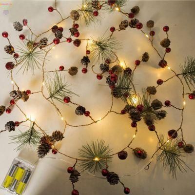 Christmas String Light, Pinecone Fairy Light Copper Wire Battery Operated