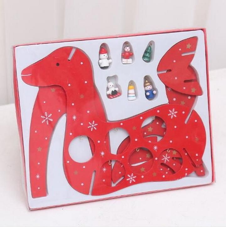 Creative Showcase Decoration Wood DIY Christmas Elk