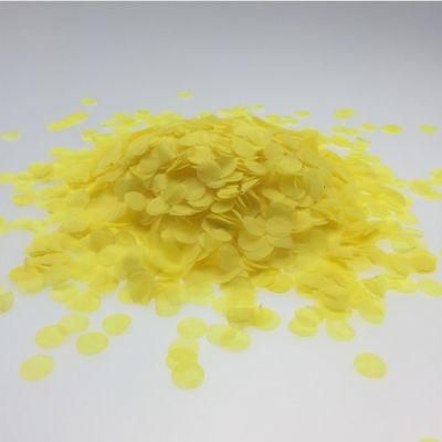 Eco Dissolved in Water 1cm, 1.5cm, 2cm, 2.5cm Circle Biodegradable Paper Confetti Factory Price Colorful Rice Paper Tissue Confetti