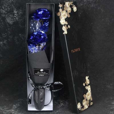 24K Foil Rose Bouquet Gold Foil Wedding for Her, 24K Gold-Plated Rose Marriage Proposal Gifts, Eternal Love Rose for Women Girlfriend Birthday