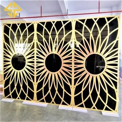 New Arrival PVC Stand Sun Design Wedding Decoration Backdrop Events Party Decor Background Wall