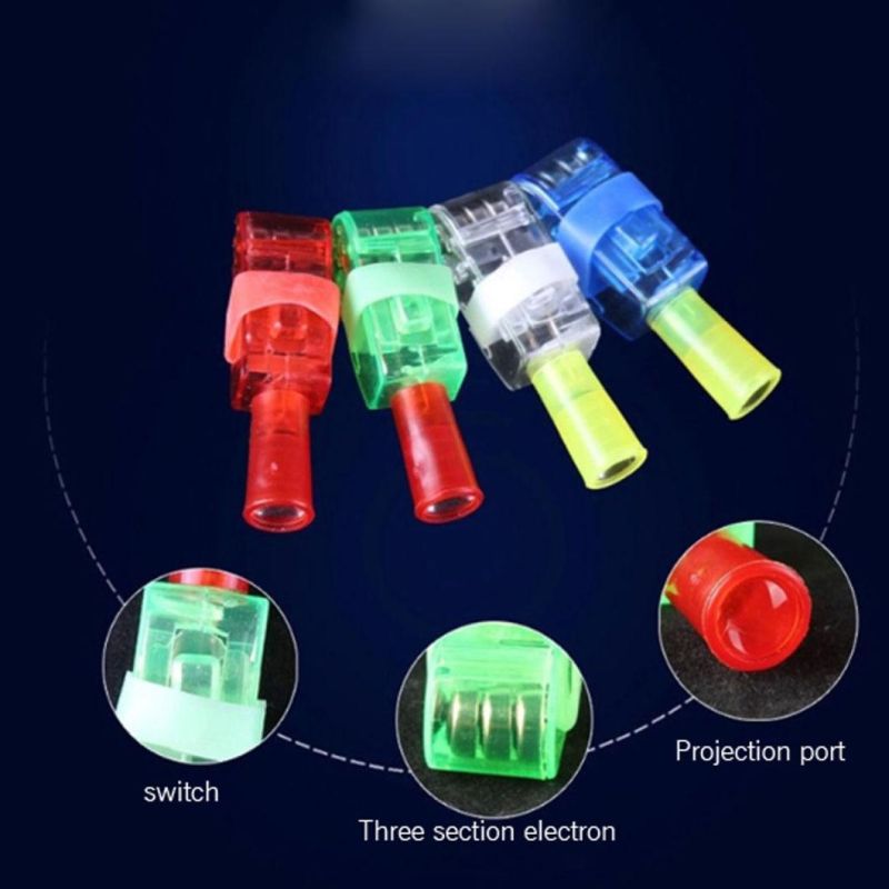 LED Light Finger Lamp Magic Projector Flashlight Toys for Children