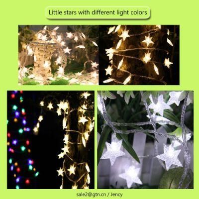 Manufacturer Supplier Programmable Controller Star/Small Flowers/Lanterns LED String Lights Christmas Light