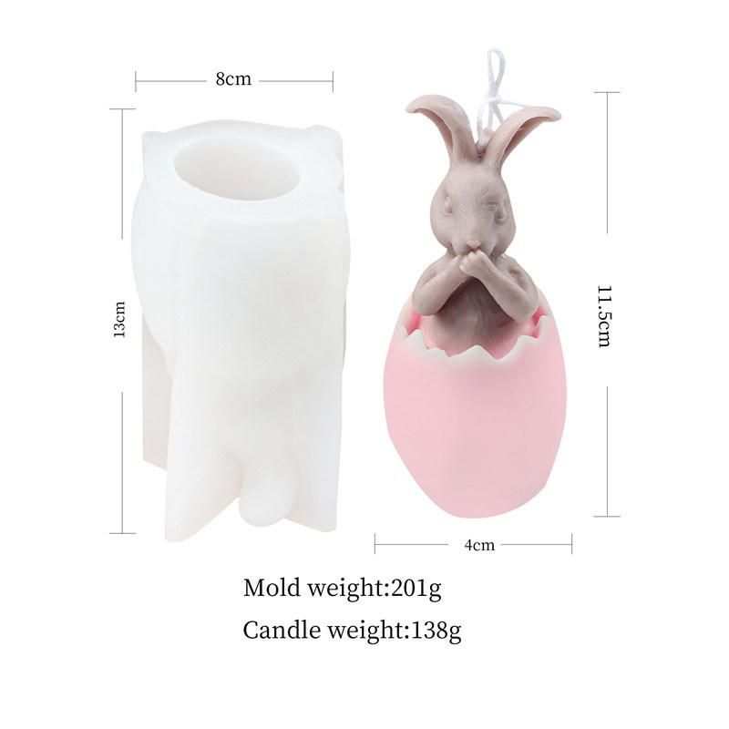 Easter Eggshell Candle Model Rabbit Aromatherapy Module