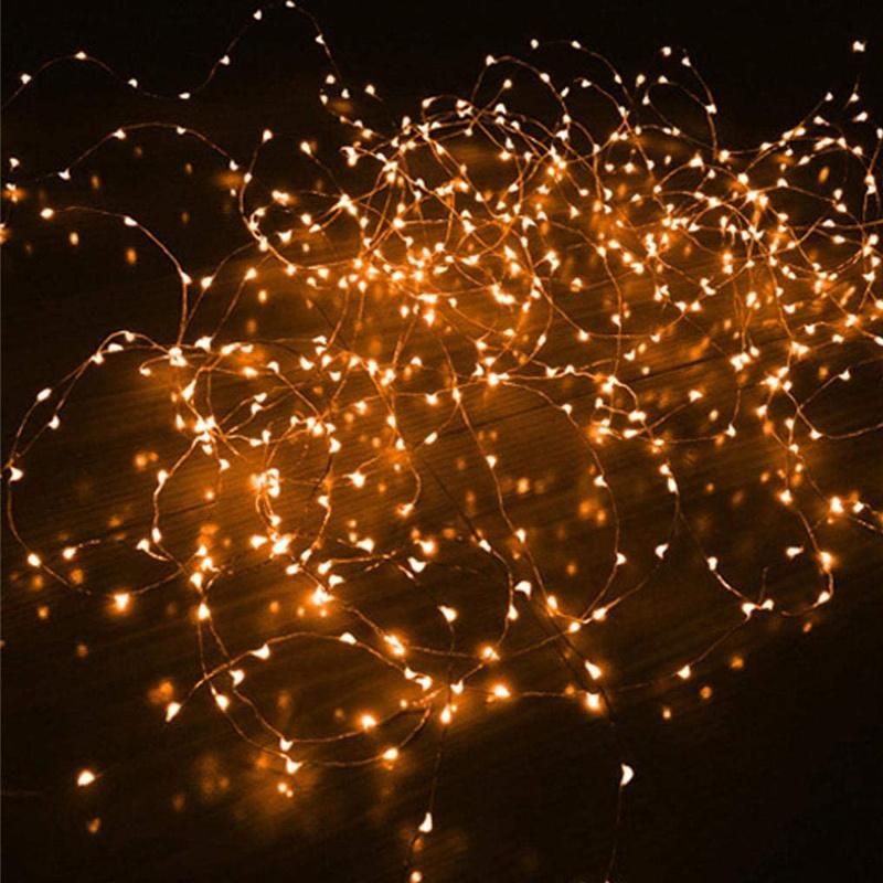 Battery Operated Christmas Decoration Fairy Orange LED String Lights