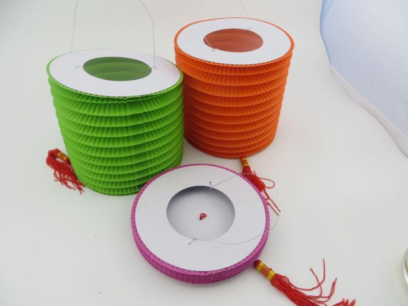 Birthday Party Decor Hanging Cylinder Accordion Paper Lantern